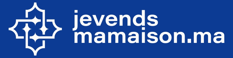 logo je vends ma maison maroc bleu